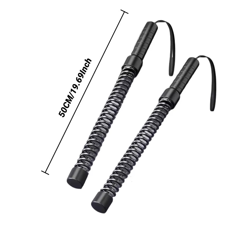 Strength Training Bar Ergonomic Fitness Grip Biceps Triceps Strengthener Spring Arm Expander Muscle Trainer Stainless Steel